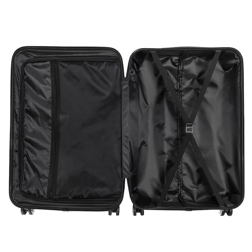 3-Piece Hard Shell Luggage Set with TSA Lock – 20/24/28 Inch 360° Spinner Wheels